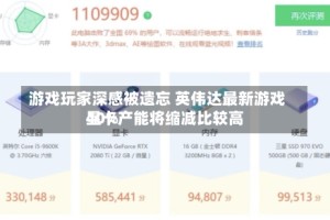 游戏玩家深感被遗忘 英伟达最新游戏显卡产能将缩减比较高40%