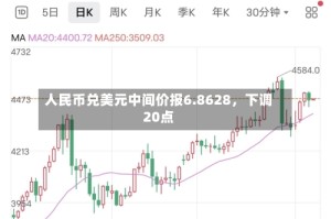 人民币兑美元中间价报6.8628，下调20点