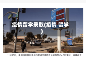 疫情留学录取(疫情 留学)