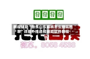 教程辅助“微乐山东麻将怎么提高胜率”详细外挂透视辅助软件教程