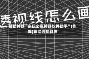 辅助神器“来玩必赢神器软件助手”(作弊)辅助透视教程