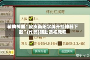 辅助神器“皮皮衡阳字牌开挂神器下载”(作弊)辅助透视教程