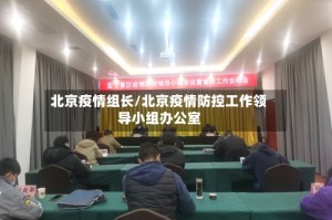 北京疫情组长/北京疫情防控工作领导小组办公室