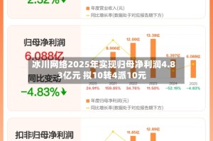 冰川网络2025年实现归母净利润4.83亿元 拟10转4派10元