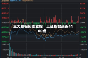 三大积极因素支撑    上证指数逼近4100点