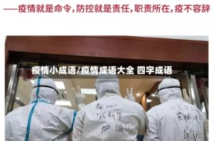 疫情小成语/疫情成语大全 四字成语