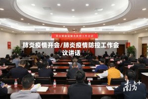 肺炎疫情开会/肺炎疫情防控工作会议讲话