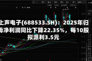 上声电子(688533.SH)：2025年归母净利润同比下降22.35%，每10股拟派利3.5元