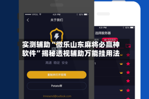 实测辅助“微乐山东麻将必赢神软件”揭秘透视辅助万能挂用法