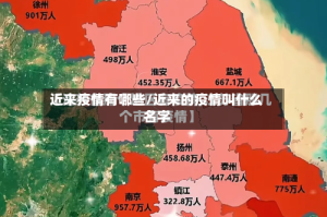 近来疫情有哪些/近来的疫情叫什么名字