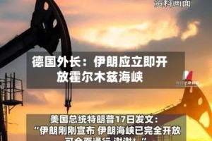 德国外长：伊朗应立即开放霍尔木兹海峡