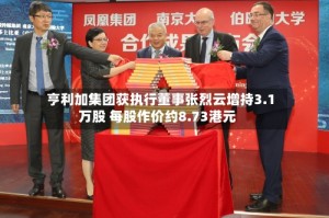 亨利加集团获执行董事张烈云增持3.1万股 每股作价约8.73港元