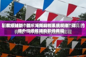 教程辅助“微乐海南麻将系统规律”详细外挂透视辅助软件教程