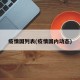 疫情国列表(疫情国内动态)