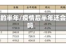 在疫情的半年/疫情后半年还会爆发吗