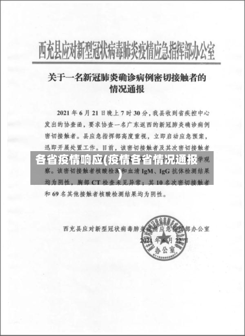 各省疫情响应(疫情各省情况通报)-第1张图片