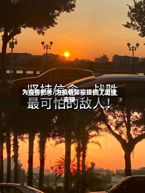 为疫情把关/为疫情防控提供了坚强支撑-第3张图片