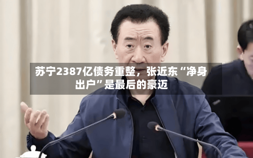 苏宁2387亿债务重整	，张近东“净身出户”是最后的豪迈-第1张图片
