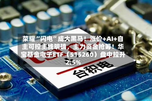 荣耀“闪电”成大黑马！涨价+AI+自主可控主线明确，主力资金抢筹！华宝基金电子ETF（515260）盘中拉升2.5%-第1张图片