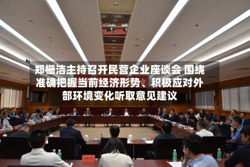 郑栅洁主持召开民营企业座谈会 围绕准确把握当前经济形势、积极应对外部环境变化听取意见建议-第1张图片