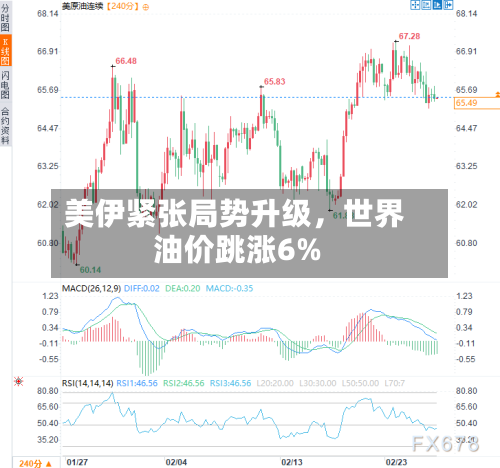 美伊紧张局势升级	，世界油价跳涨6%-第1张图片