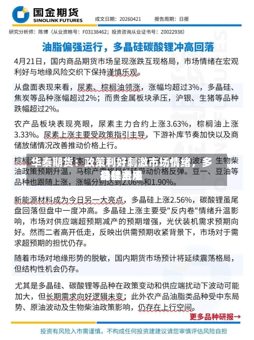 华泰期货：政策利好刺激市场情绪，多晶硅费用持续上涨-第1张图片