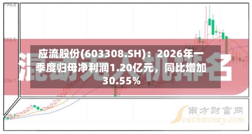 应流股份(603308.SH)：2026年一季度归母净利润1.20亿元	，同比增加30.55%-第1张图片