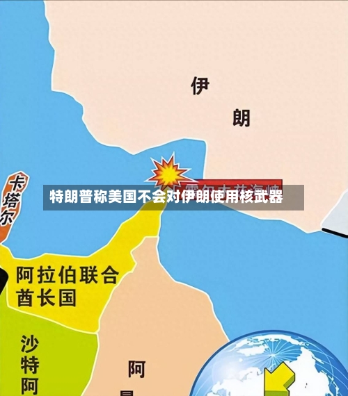 特朗普称美国不会对伊朗使用核武器-第1张图片
