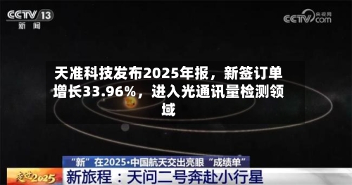 天准科技发布2025年报，新签订单增长33.96%	，进入光通讯量检测领域-第2张图片