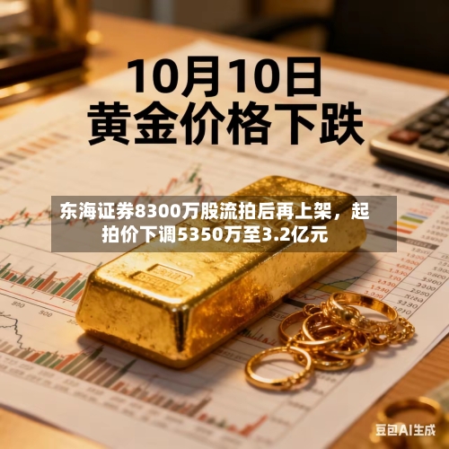 东海证券8300万股流拍后再上架，起拍价下调5350万至3.2亿元-第1张图片