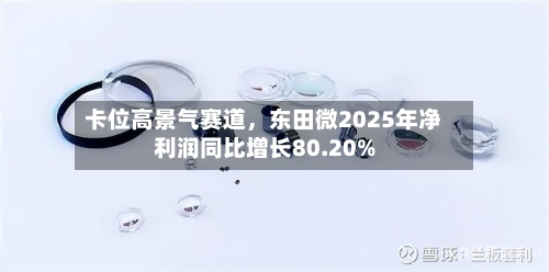 卡位高景气赛道，东田微2025年净利润同比增长80.20%-第1张图片