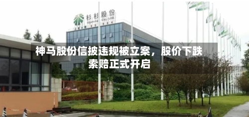 神马股份信披违规被立案，股价下跌索赔正式开启-第2张图片