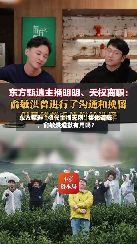 东方甄选“初代主播天团”集体请辞，俞敏洪道歉有用吗？-第1张图片