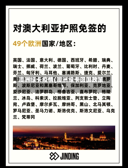 澳洲绿卡疫情(澳洲绿卡回国政策)-第1张图片