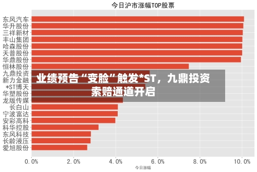 业绩预告“变脸”触发*ST，九鼎投资索赔通道开启-第1张图片