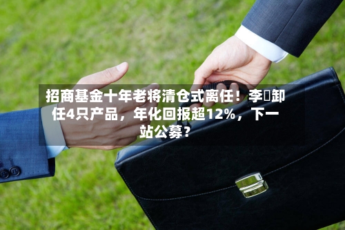 招商基金十年老将清仓式离任！李崟卸任4只产品，年化回报超12%，下一站公募？-第1张图片