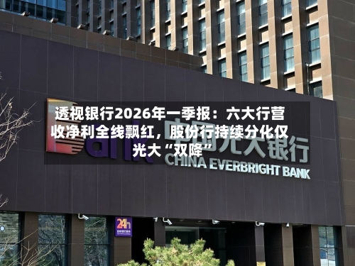 透视银行2026年一季报：六大行营收净利全线飘红	，股份行持续分化仅光大“双降	”-第1张图片