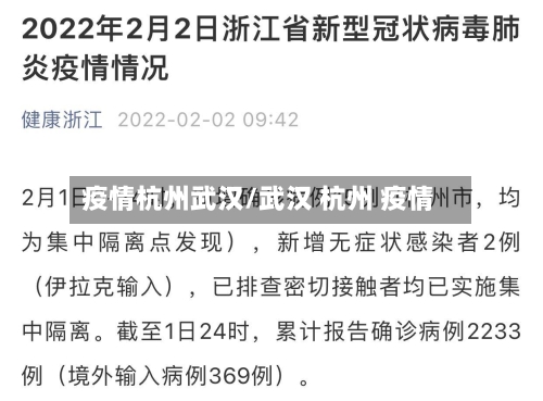 疫情杭州武汉/武汉 杭州 疫情-第1张图片