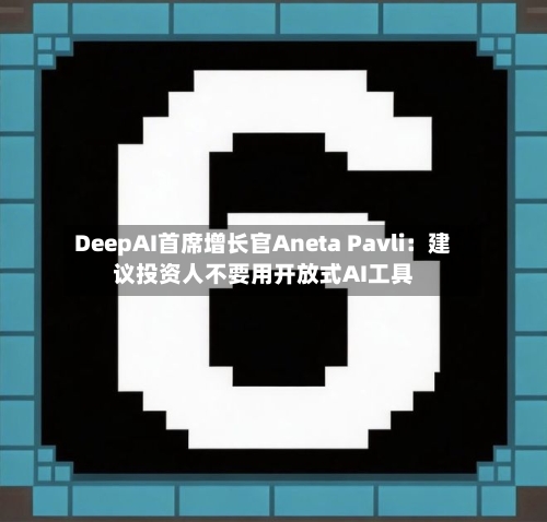 DeepAI首席增长官Aneta Pavli:建议投资人不要用开放式AI工具-第3张图片