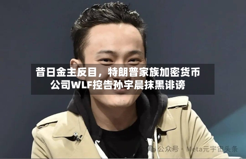 昔日金主反目，特朗普家族加密货币公司WLF控告孙宇晨抹黑诽谤-第3张图片