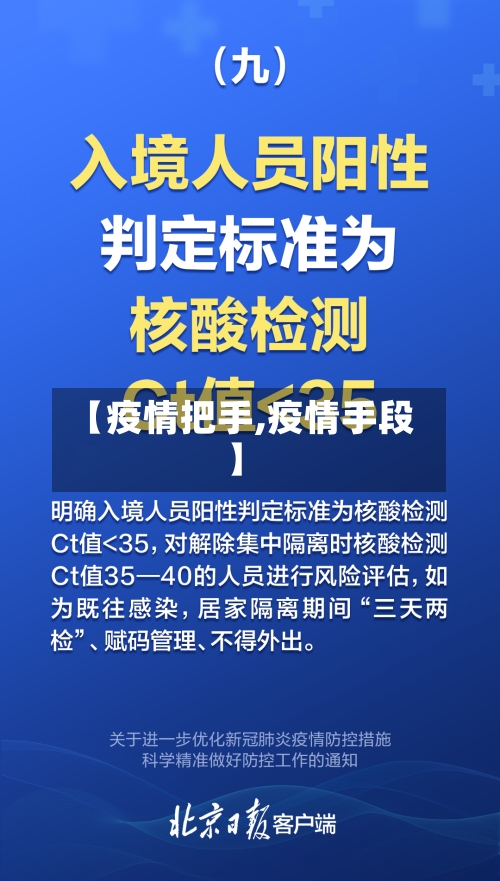 【疫情把手,疫情手段】-第2张图片