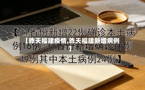 【昨天福建疫情,昨天福建新增病例】-第1张图片