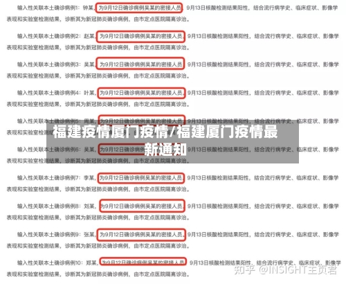 福建疫情厦门疫情/福建厦门疫情最新通知-第2张图片