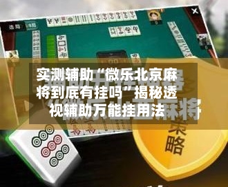实测辅助“微乐北京麻将到底有挂吗”揭秘透视辅助万能挂用法-第3张图片
