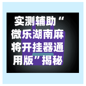 实测辅助“微乐湖南麻将开挂器通用版	”揭秘透视辅助万能挂用法-第2张图片
