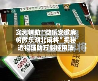 实测辅助“微乐安徽麻将微乐湖北麻将	”揭秘透视辅助万能挂用法-第2张图片