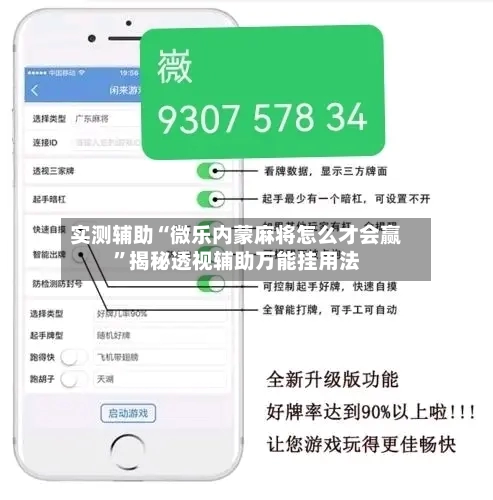 实测辅助“微乐内蒙麻将怎么才会赢”揭秘透视辅助万能挂用法-第1张图片