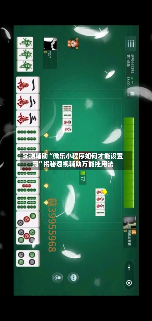 实测辅助“微乐小程序如何才能设置赢”揭秘透视辅助万能挂用法-第2张图片