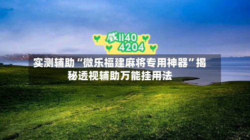 实测辅助“微乐福建麻将专用神器”揭秘透视辅助万能挂用法-第1张图片