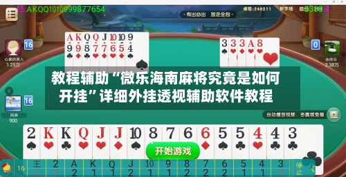 教程辅助“微乐海南麻将究竟是如何开挂	”详细外挂透视辅助软件教程-第1张图片